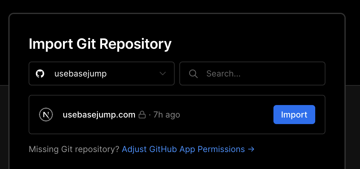 Select Github as your deploy method